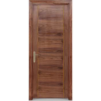 Hình ảnh cửa gỗ tự nhiên đẹp từ gỗ Óc chó quý được thiết kế hiện đại sang trọng