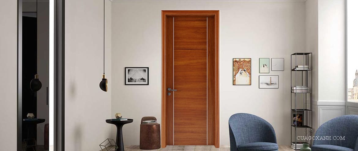 Những mẫu cửa gỗ nhựa đẹp khách hàng nên tham khảo Mẫu cửa gỗ nhựa đẹp chỉ nhôm hiện đại
